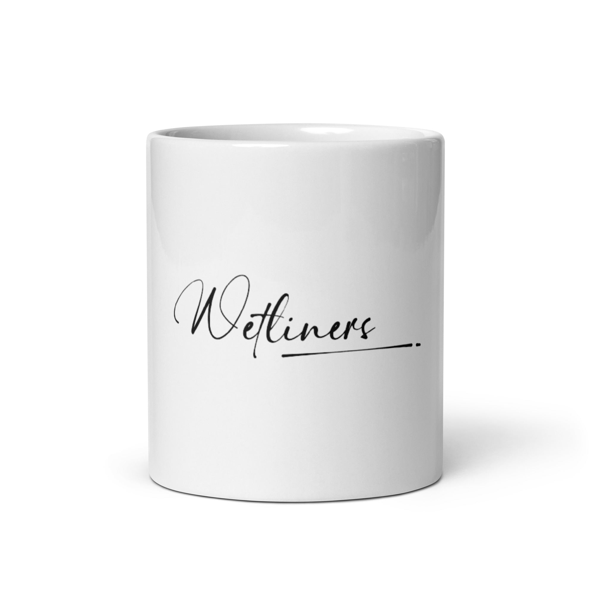 White glossy mug